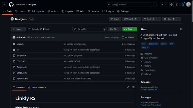 Preview banner of Linkly RS